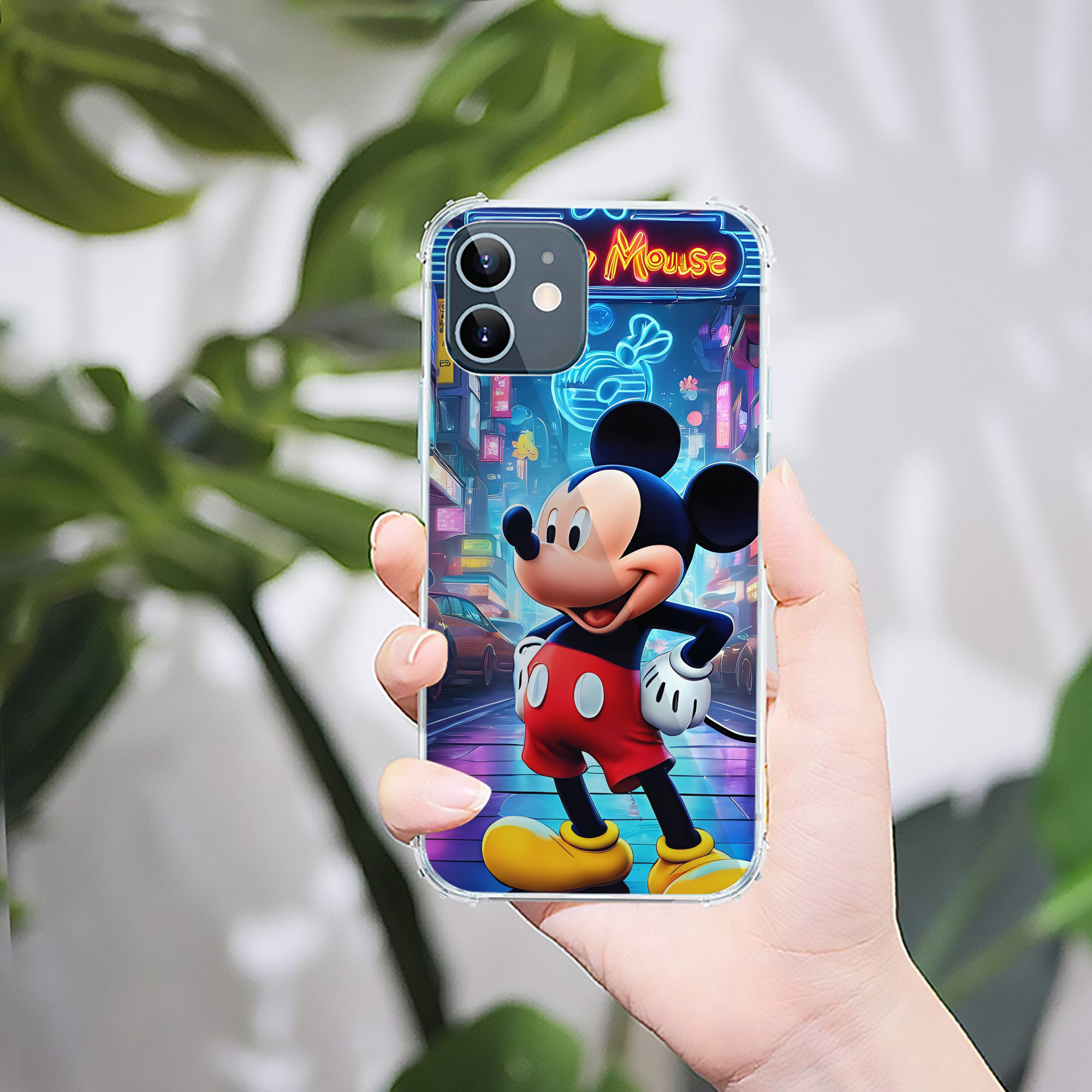 ミッキーマウス Mickey Mouse 【iPhone 12シリーズ対応】透明スマホケース（クリアソフトケース）